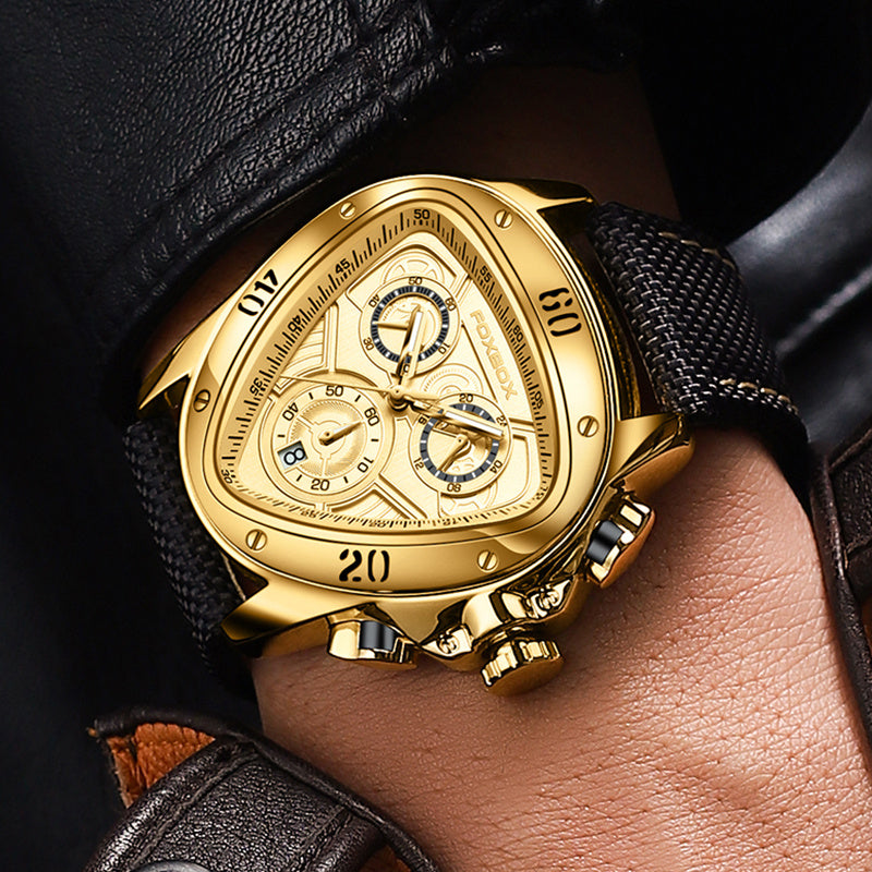 FOXBOX Men's Military Chronograph Watches Luminous Waterproof Wristwatch