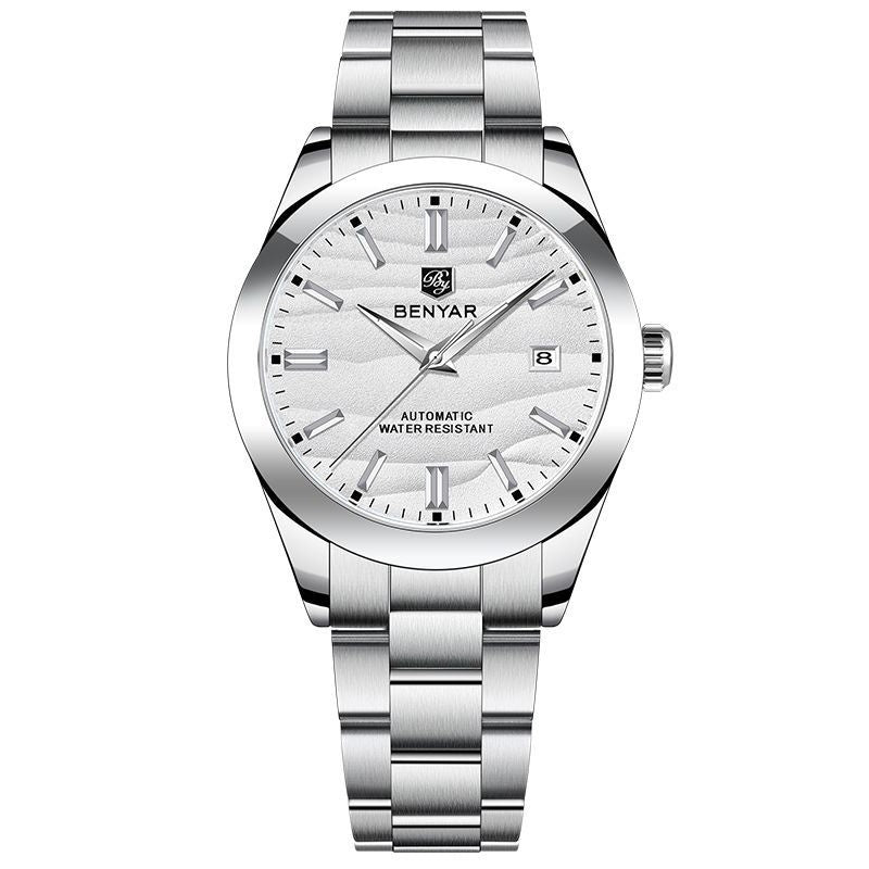BENYAR Men's Mechanical Wristwatches Luxurys Automatic Diving Watches 5bar Waterproof Stainless Steel Watch Simple Fashion Calendar Luminous Watch - Acquisti Online