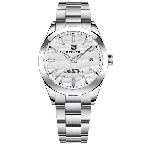 BENYAR Men's Mechanical Wristwatches Luxurys Automatic Diving Watches 5bar Waterproof Stainless Steel Watch Simple Fashion Calendar Luminous Watch - Acquisti Online