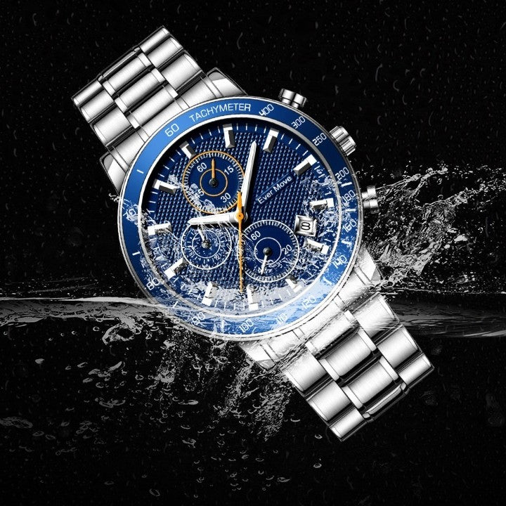 Ever Move 3215 Man Sports Steel Strap Watch - Acquisti Online