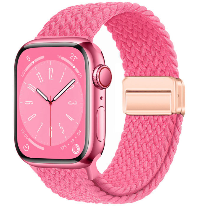 Smart Apple Watch Band Braided Solo Loop Band Magnetic Buckle Band MultiFunction Sports Mode iWatch - Acquisti Online
