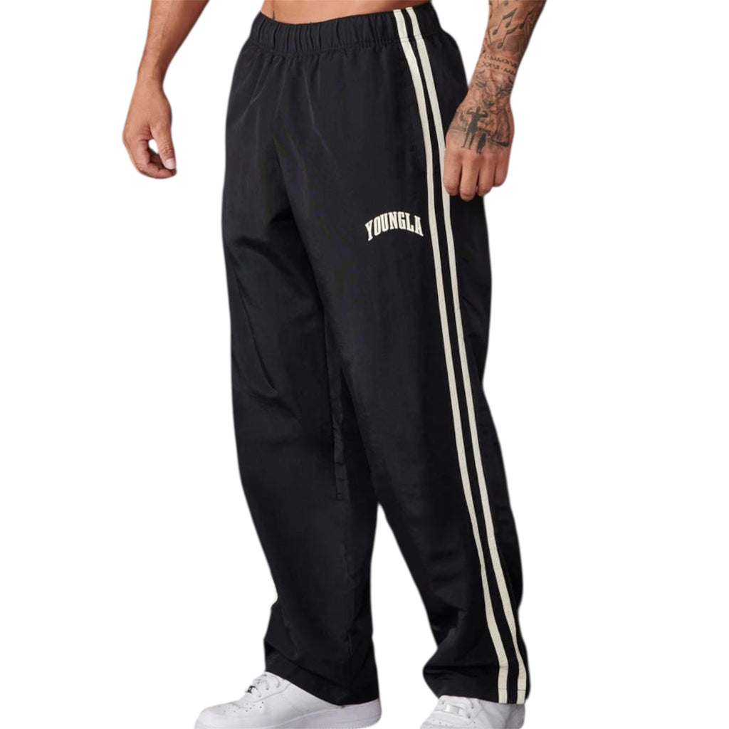 Men's Fashionable Casual Trousers Pants Solid Color Polyester Fiver Micro Elasticity Sports Pants Men's Casual Trousers - Acquisti Online