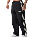 Men's Fashionable Casual Trousers Pants Solid Color Polyester Fiver Micro Elasticity Sports Pants Men's Casual Trousers - Acquisti Online