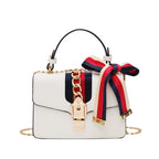 Italian Women's handbag Shoulder Messenger Bags Elegant Female Small Square Bag Leather Bags Women Handbags