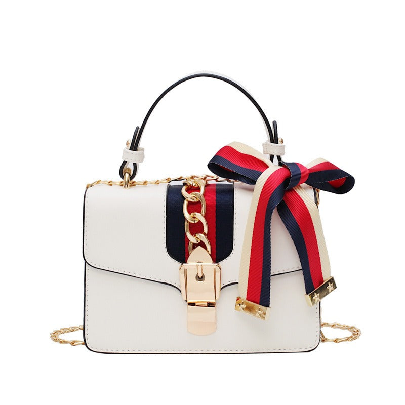 Italian Women's handbag Shoulder Messenger Bags Elegant Female Small Square Bag Leather Bags Women Handbags - Acquisti Online