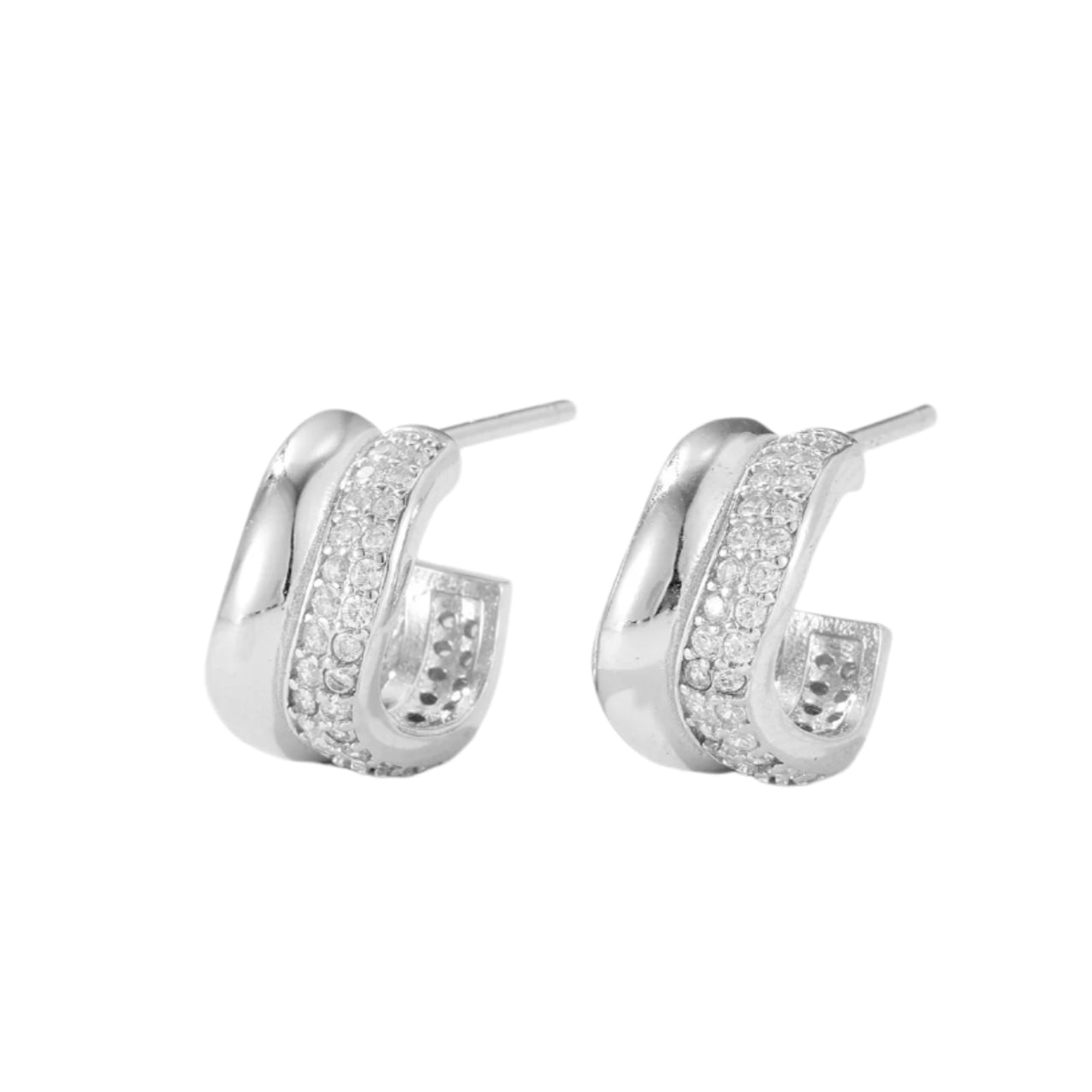 Geometrische cirkelvormige oorbellen van hoogwaardig S925 sterlingzilver voor dames