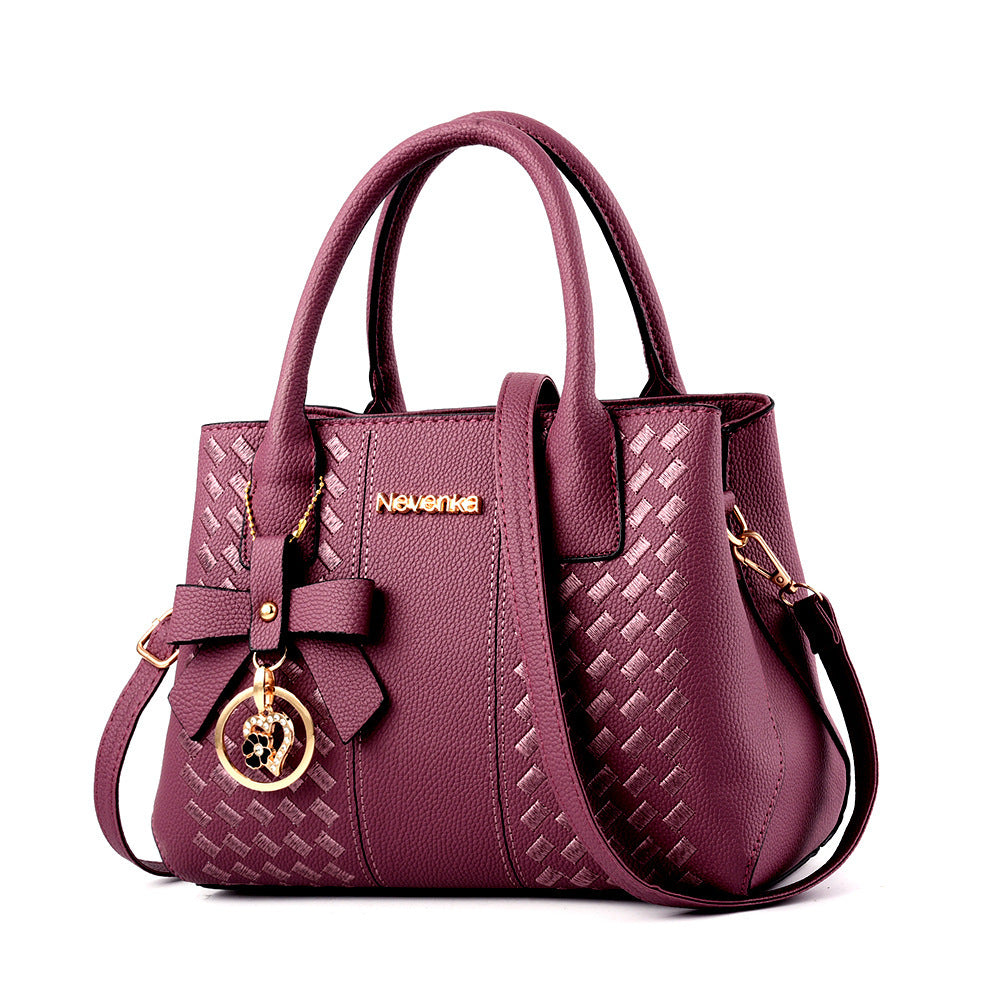 Women's Bag Fashionable Handbag Original Leathe Shoulder Bag Multi Pocket Large Capacity Portable Shoulder Messenger Bag