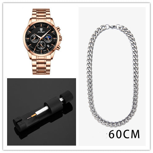 Orologi sportivi da uomo, orologio al quarzo multifunzionale e impermeabile