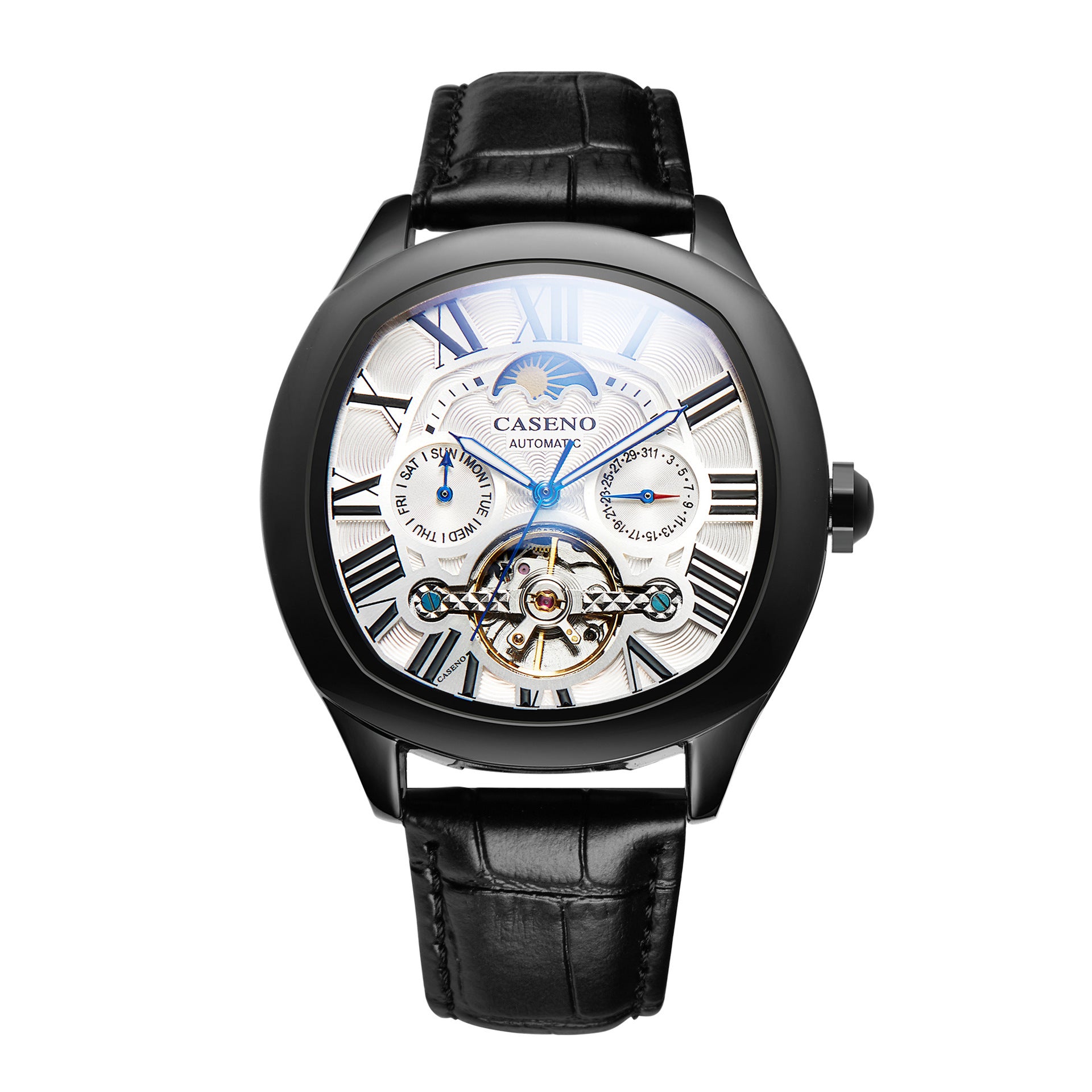 CASENO Star Tourbillon Orologio Automatico Orologio Meccanico Impermeabile Completamente Automatico