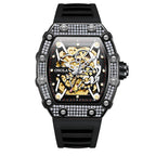 ONOLA Luxury Automatic Mechanic Fashion Men's Silicone Band Waterproof Mechanical Watch