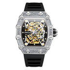 ONOLA Luxury Automatic Mechanic Fashion Men's Silicone Band Waterproof Mechanical Watch