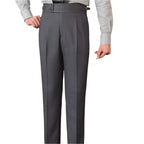 Men's Adjustable Buckle High Waist Straight Casual Suit Pants