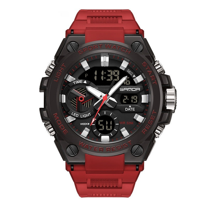 SANDA Brand Men's Military Shockproof Digital Sports Watches Waterproof Electronic Wristwatch for Men