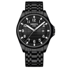 NIBOSI Men Wrist Luxury Japan Quartz Movement Watches 3ATM Waterproof Calendar Luminous Stainless Steel Men Watch
