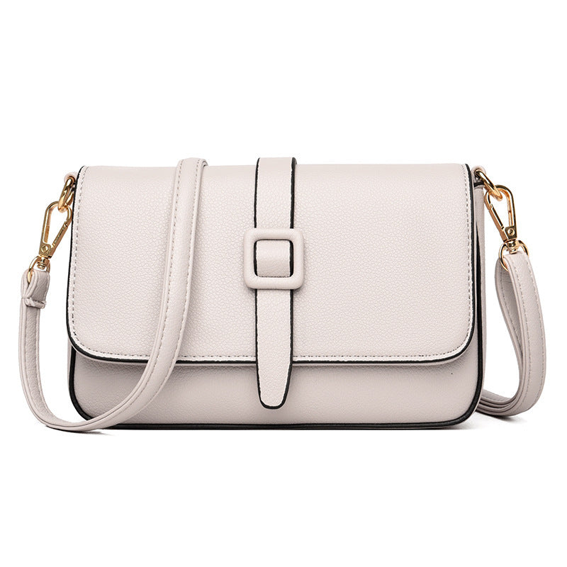 Dames modieuze schoudertas originele leren multi rits zak schouder kleine vierkante tas dames crossbody tas
