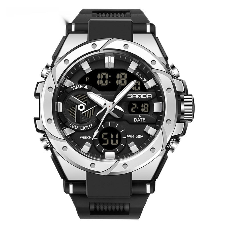 SANDA Brand Men's Military Shockproof Digital Sports Watches Waterproof Electronic Wristwatch for Men