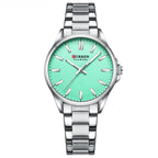 CURREN Fashion Brand Couple Watch Simple Quartz Stainless Steel Band Wristwatch Casual Business Couple Watch