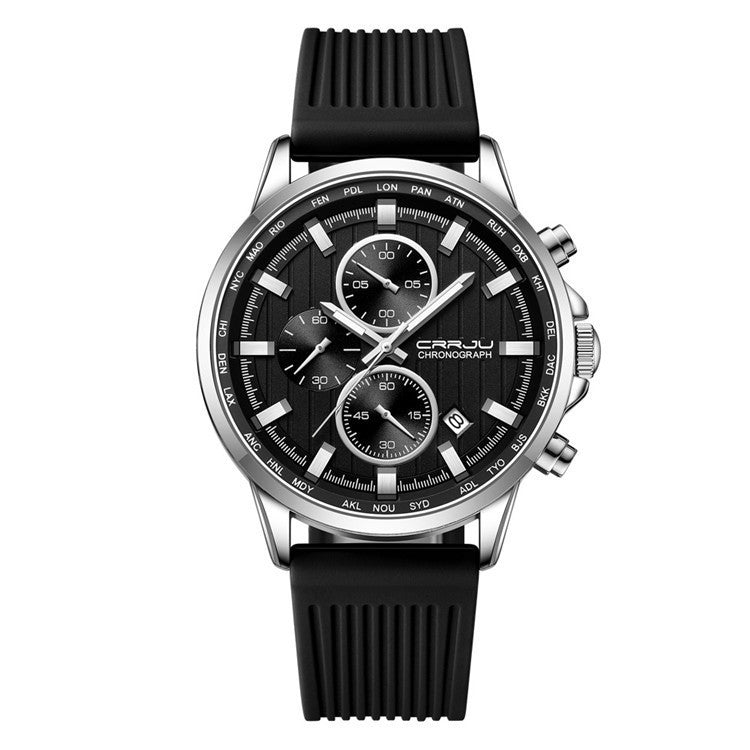 CRRJU 2315 Man Sports Silicon Band Casual Wristwatch - Acquisti Online