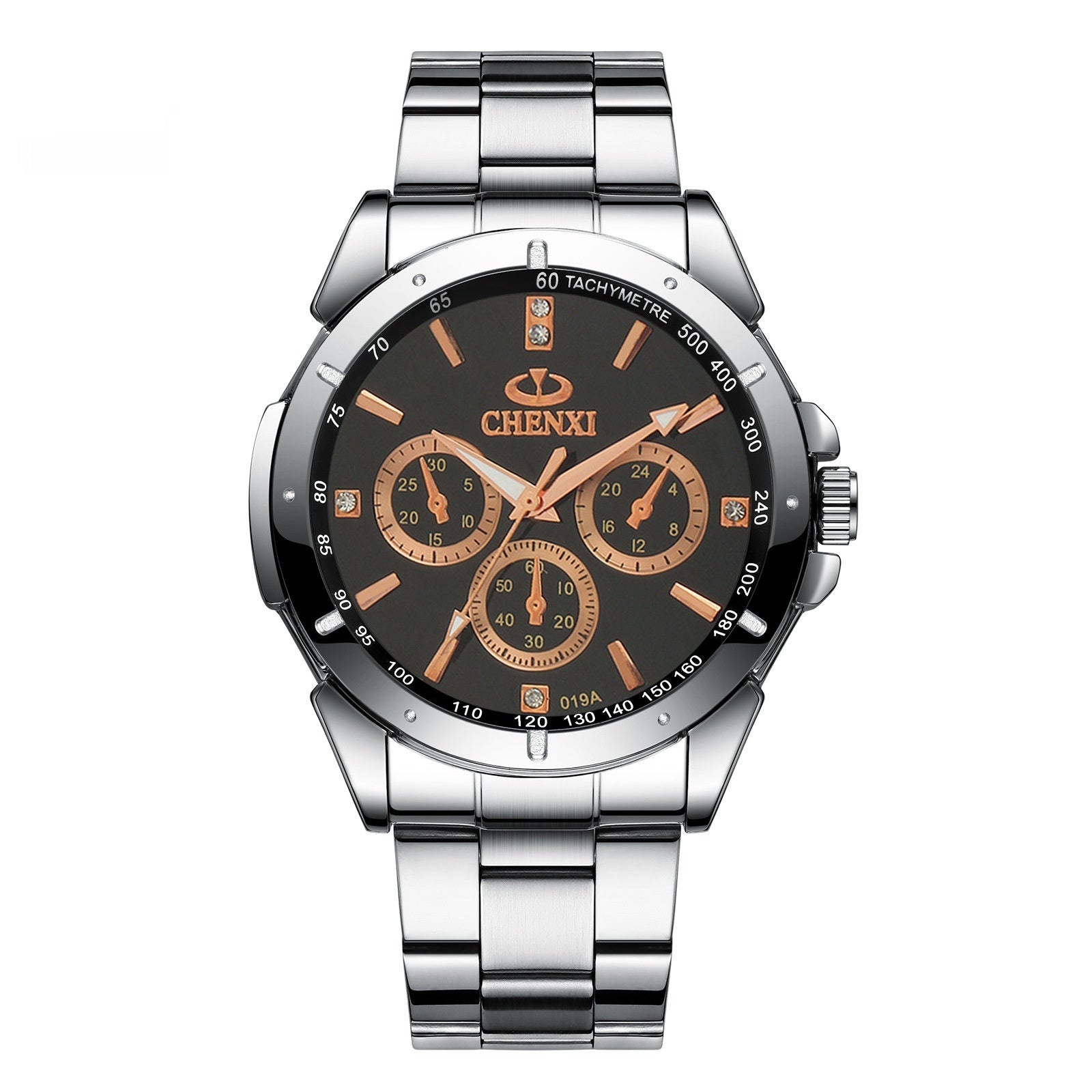 CHENXI Koppelhorloges Cadeau Lover Horloges Mode Vrouwen Roestvrij Staal Waterdicht Kwarts Polshorloge