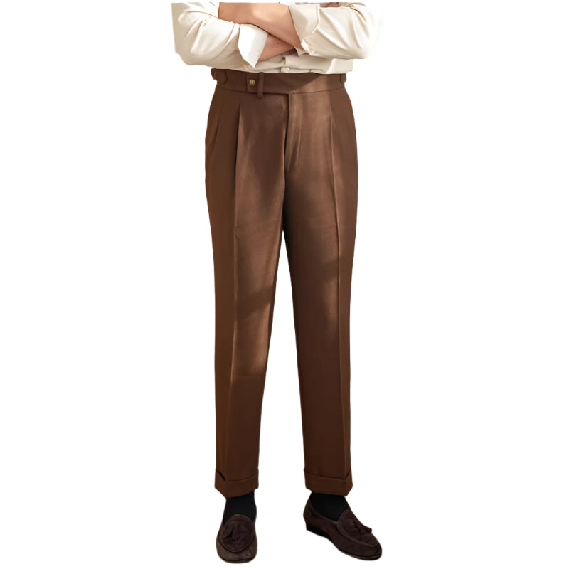 Heren modieuze casual zakelijke formele broek Retro All-match Naples gedrapeerd recht type heren casual formele broek