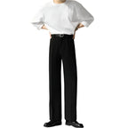 Fashion Draping Suit Pants Straight Non-ironing Loose Pant