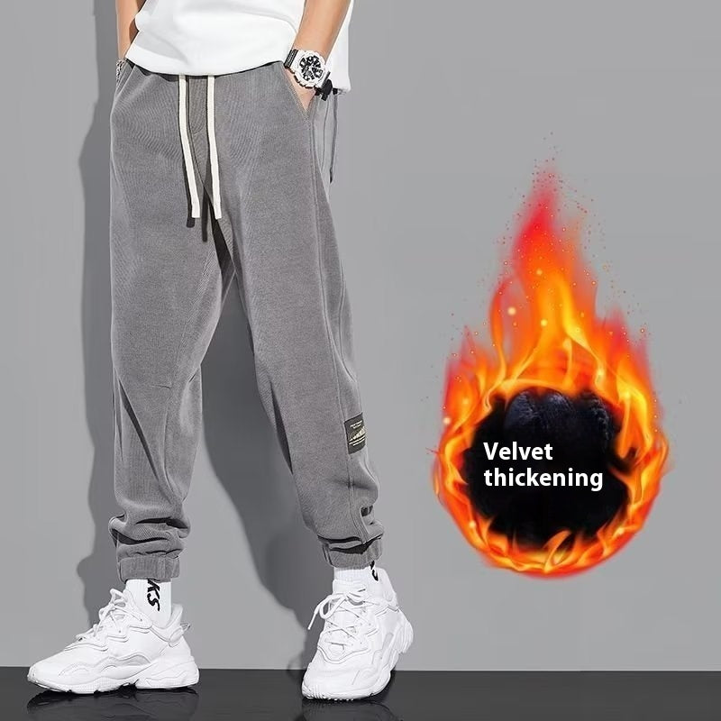 Men's Casual All-matching Pants Corduroy Sweatpants - Acquisti Online