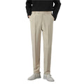 Herenmode Casual Pak Broek Rechte Pak Broek Cropped Business Casual Afzakkende Vrijetijds Heren Casual Formele Broek