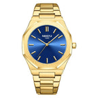NIBOSI 2520 Stainless Steel Watch with Japanese Movement Back Chronograph Formal Men's Watch