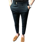Men's Slim Fit Versatile Casual Cropped Pants