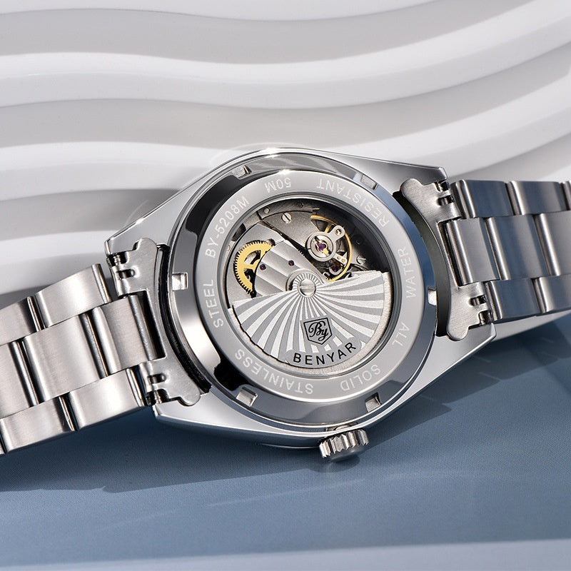 Man Business Casual Automatic Steel Band Waterproof Watch - Acquisti Online