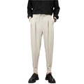 Heren modieuze zakelijke casual formele broek Acetaatvezel rechte afhangende mode heren casual broek broek