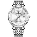 POEDAGAR Luxury Watch Korean Style Brand Men Sports Waterproof Week Date Quartz Wristwatches Luminous Stainless Steel Men's Watch - Acquisti Online