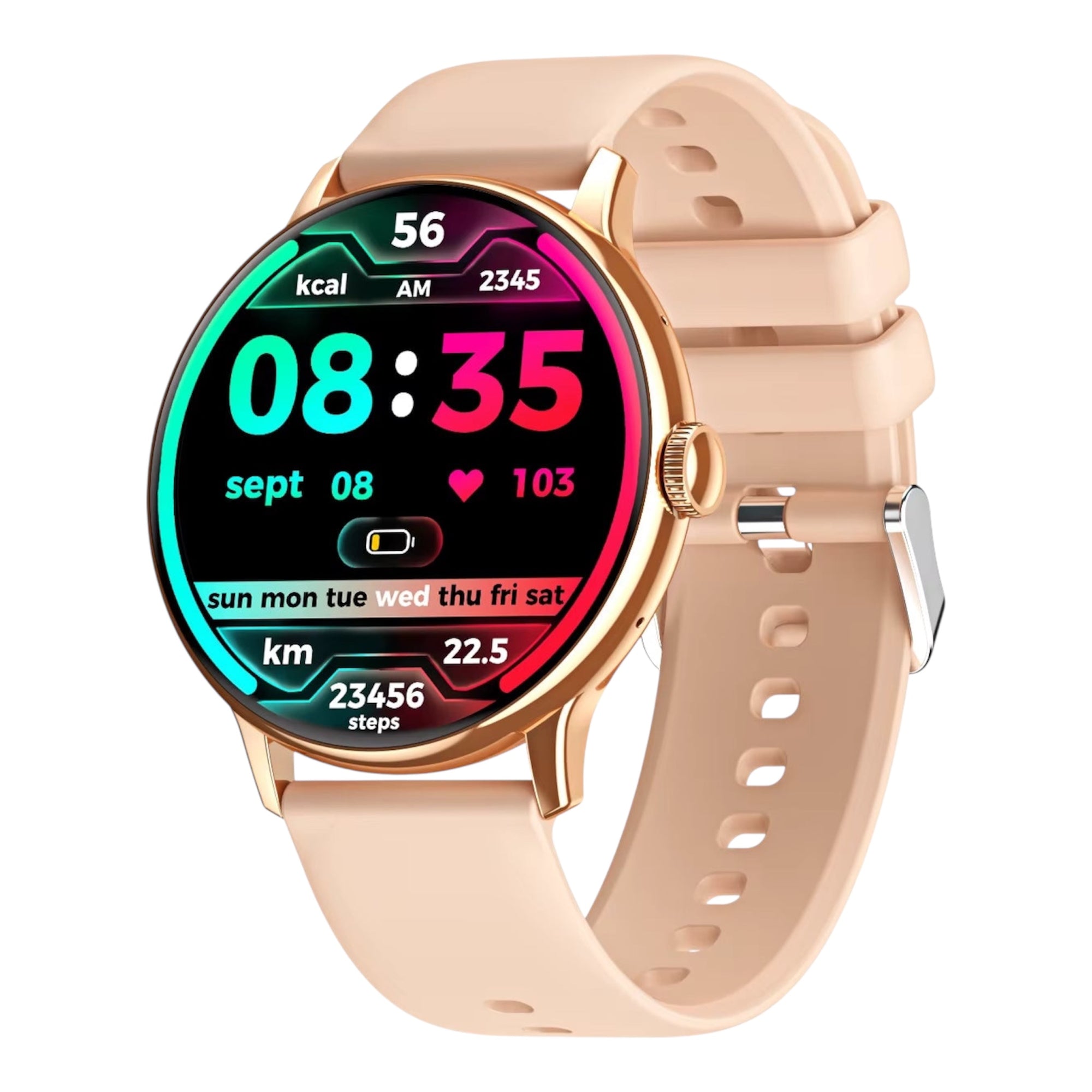 Smartwatch Gezondheidszorg Fitness Track Amoled Display Bluetooth BT Oproep Hartslag NFC Multi-Soprts Mode Sport Smartwatch