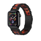 Smart iwatch Multi Function Metal Stainless Steel Resin Three Beads I Watch Steel Band Smart WatchFor Apple