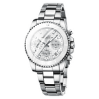 BIDEN Women's Stainless Steel Quartz Watch Fashion Multifunctional Quartz Waterproof Business Women's Watch