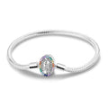 Damesarmband, modieus, koperverguld, 925 zilveren armband met slangenbotmotief, hoogwaardige, trendy damesarmband