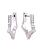 Galaxy Wandering Diamond Set Moissanite Silver Earrings Luxury Fashion Diamond Earrings Stud Earrings