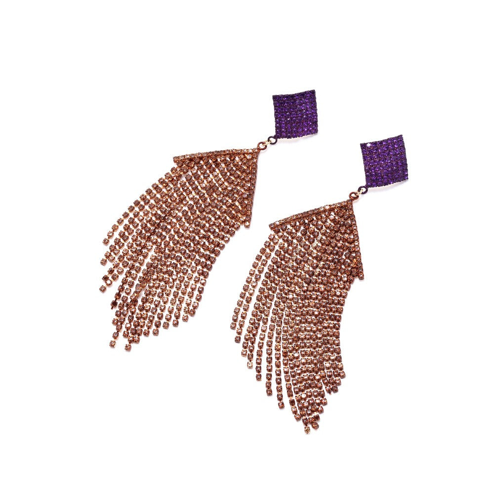 Personalized temperament diamond earrings for women