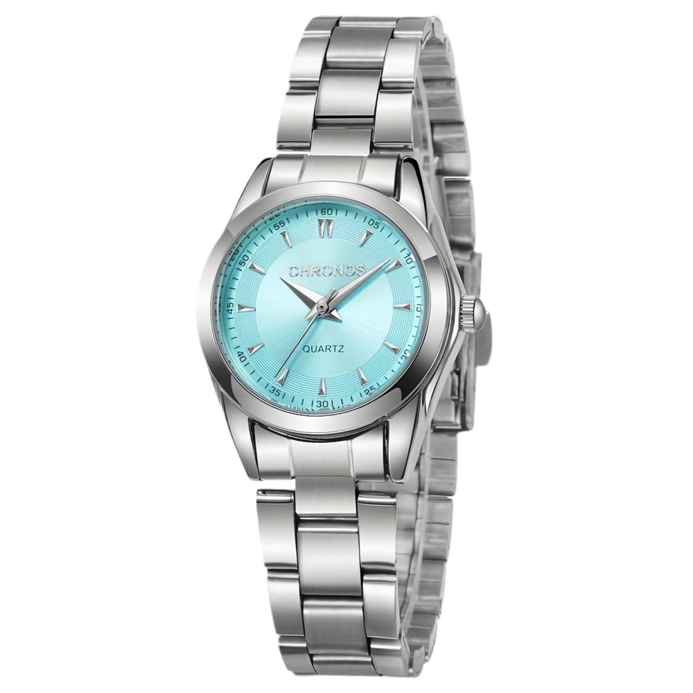 CHRONOS Dameshorloge Luxe design quartzhorloge Roestvrijstalen polshorloges Modieus dames quartzhorloge