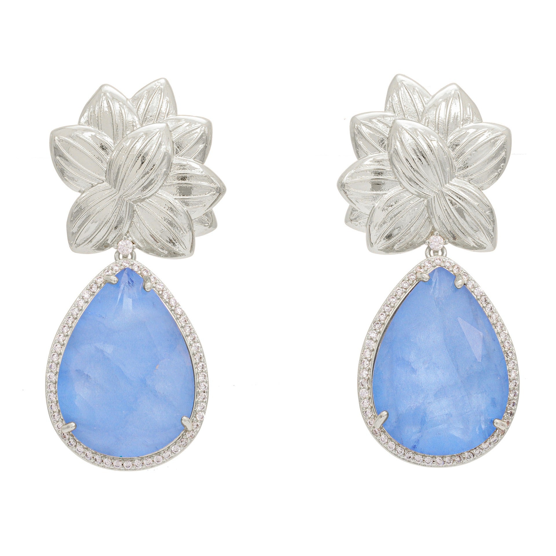 Flower earrings,light luxury and fashionable drop earrings