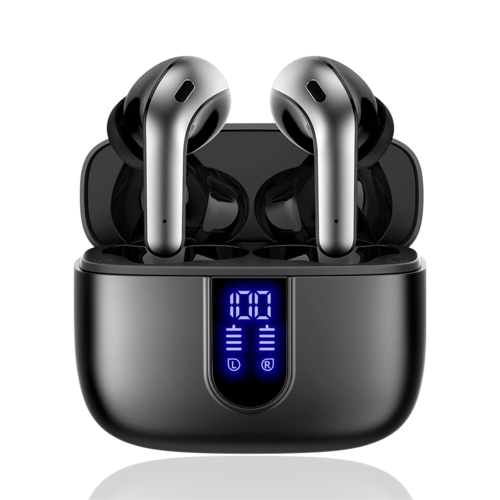 X08 TWS True Wireless Earphones Bluetooth Noise-Canceling In-Ear Headphones with Digital Display Waterproof BT Earbuds