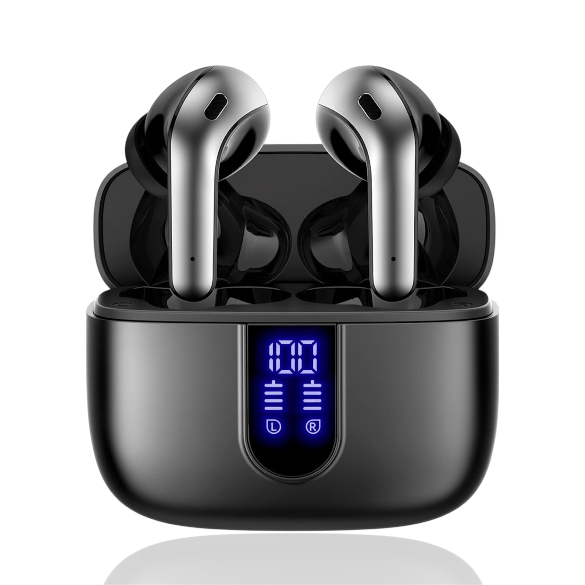 X08 TWS True Wireless Earphones Bluetooth Noise-Canceling In-Ear Headphones with Digital Display Waterproof BT Earbuds