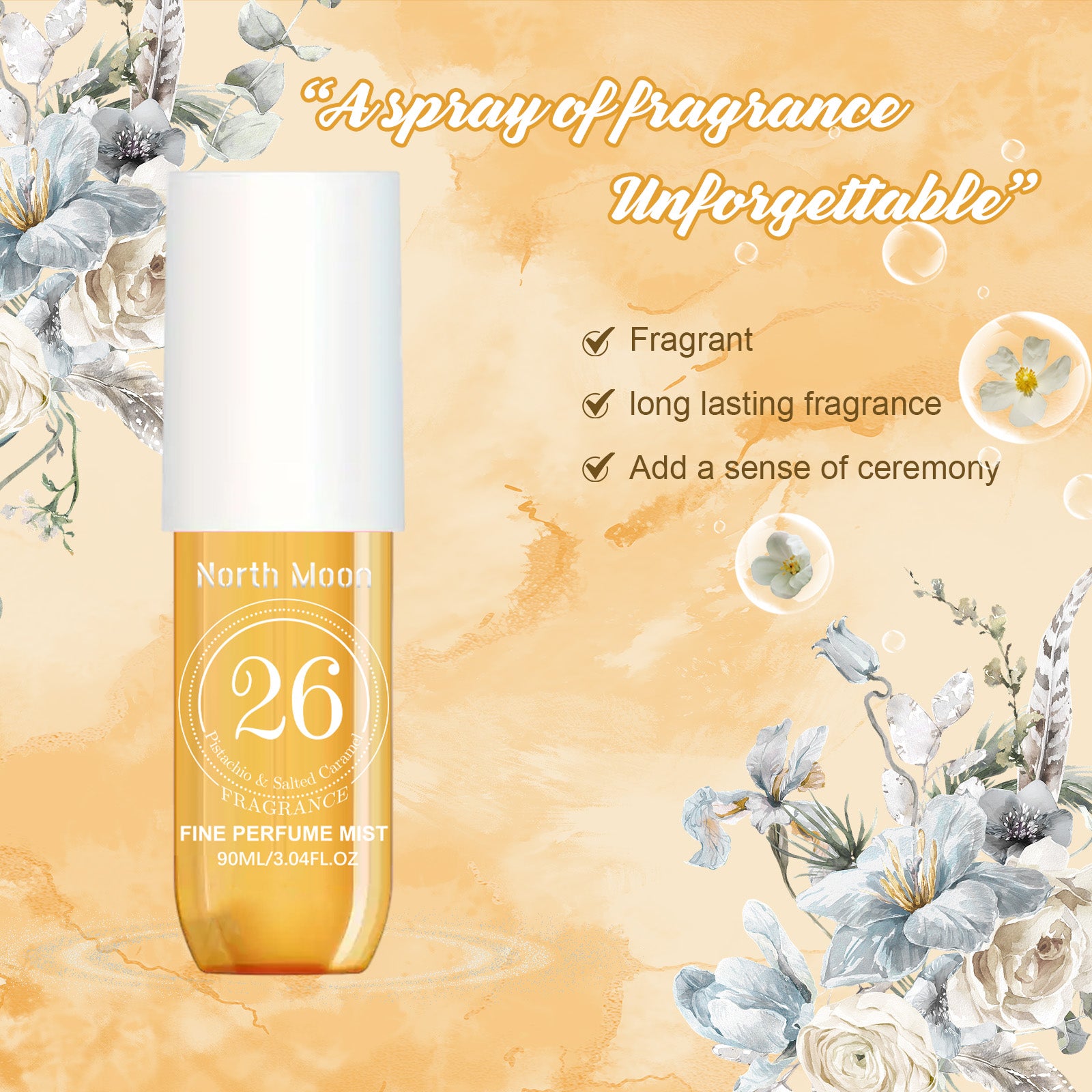 Parfumspray Frisse, langdurige geur Niet-prikkelende parfumspray voor vrouwen