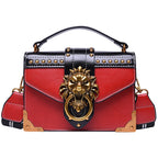 Retro PU handbag single shoulder crossbody small square bag crossbody bag - Acquisti Online