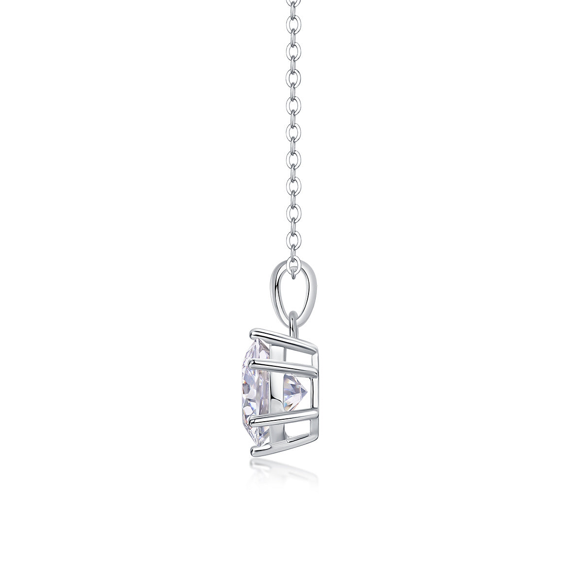 Women's Luxury Nacklace 925 Sterling Silver Moissanite Diamond Snowflake 3CT VVS1 D High Quality Women's Necklace