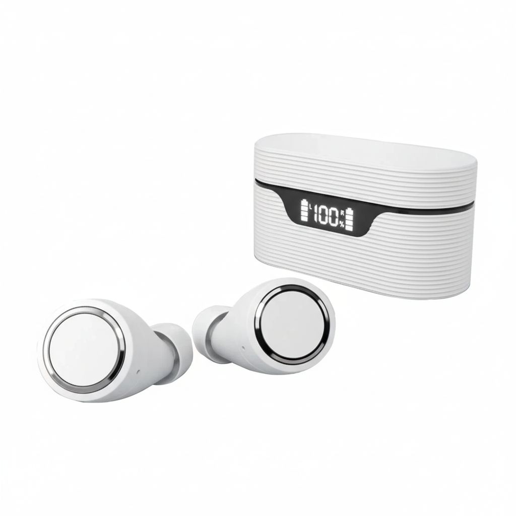 Cuffie auricolari Bluetooth wireless in-ear, stereo binaurale, subwoofer, chiamate vocali ad alta definizione, auricolari Bluetooth BT.