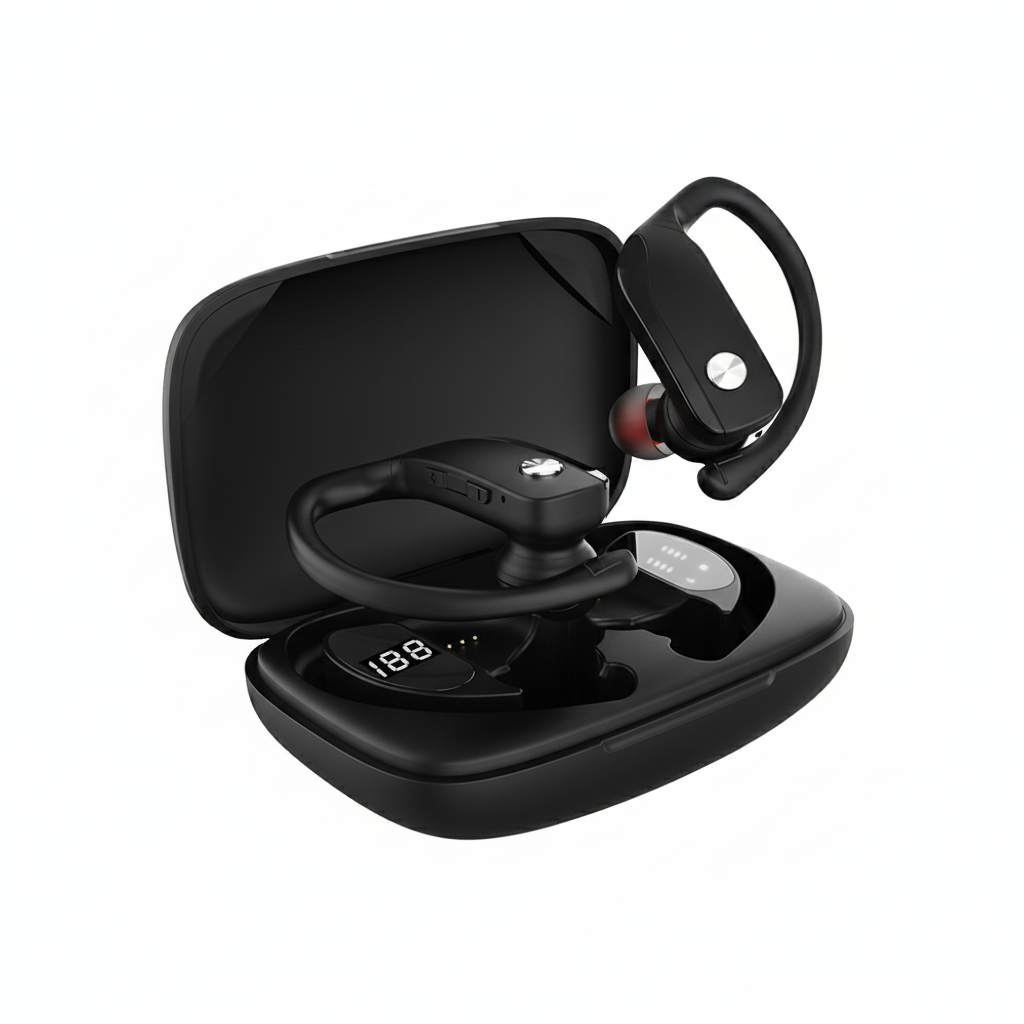 Bluetooth Earphone True Wireless Earbuds TWS Ear Hook Waterproof Headphones With Mic Wireless Earbuds Headphone