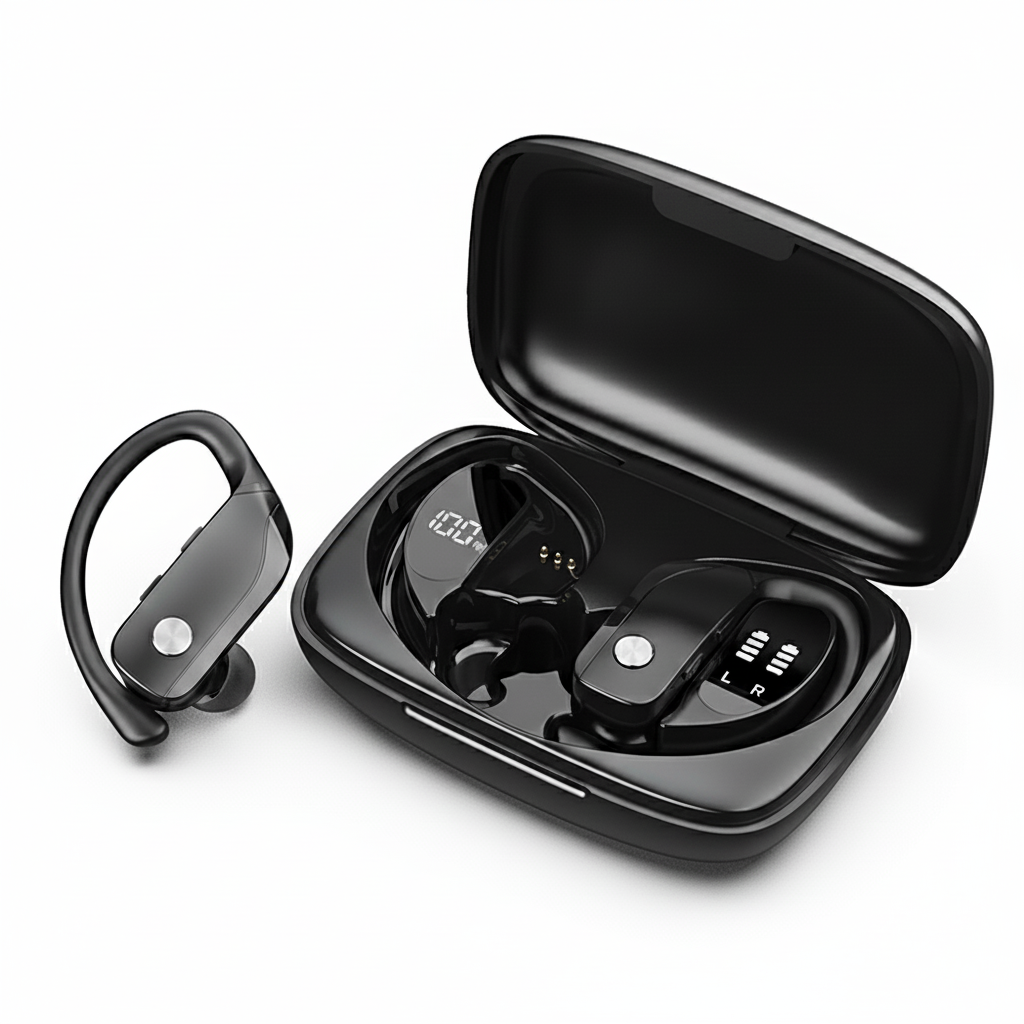 Bluetooth Earphone True Wireless Earbuds TWS Ear Hook Waterproof Headphones With Mic Wireless Earbuds Headphone
