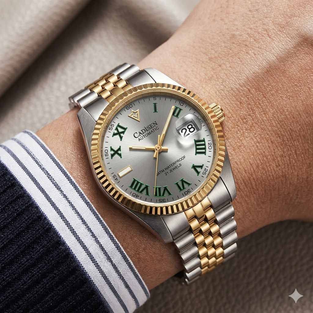 CADISEN C8228G Business Casual Automatic Steel Watch