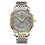 Orologio meccanico alla moda con diamanti, orologio da lavoro impermeabile